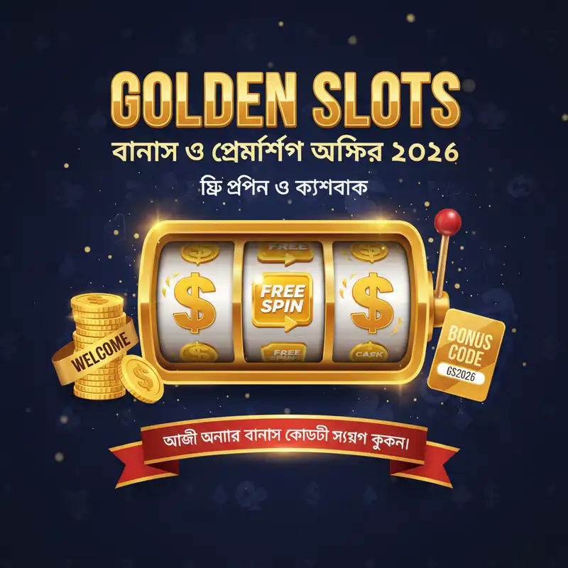 Golden Slots এক্সক্লুসিভ বোনাস ও প্রমোশন ২০২৬